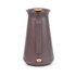 Brown electric kettle with wooden handle accents, shown from the back.