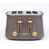 Brown Salter 4-slice toaster with wood effect controls, front view