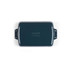 Green rectangular grill pan with handles, top view