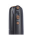 Black hand mixer close-up showing wood-look control buttons and speed settings