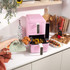 VertiCook Pink Dual Air Fryer & Silicone Liner Set