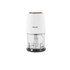 White electric mini chopper with clear bowl and Salter logo, shown front view.