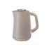 Brown electric kettle with handle and gold accents, product listing image