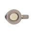 Brown wireless earbud shown from top with gold accent