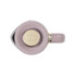 Mauve and gold insulated travel mug viewed from above
