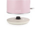 Salter pink electric kettle base, shown without kettle for product listing.