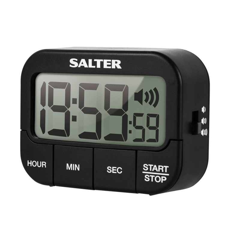 Salter loud digital kitchen timer featuring LCD display