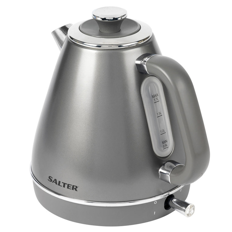 Salter 1.7 Litre Cosmos Rapid Boil Kettle, Gunmetal