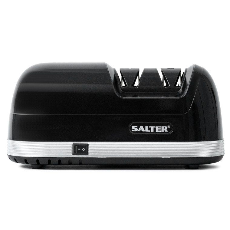 Salter Diamond Electric Knife Sharpener with Two-Stage Sharpening, Removable Magnet for Easy Cleaning and Maintenance, Non-Slip Feet 728 BKXR 5010777155655