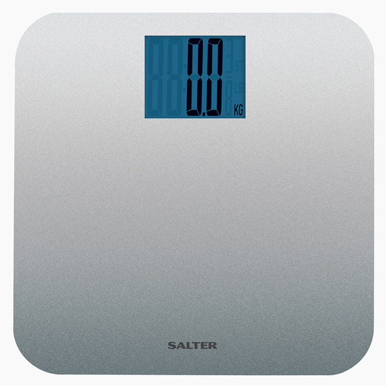Max Electronic Bathroom Scale, 250kg Capacity, Silver Salter 9075 SVGL3R 5010777137897 