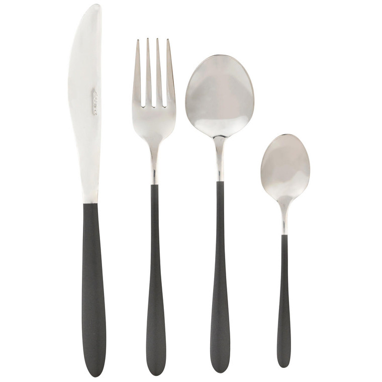 Cosmos 64-Piece Cutlery Set - Stainless Steel, Service For 16, Grey/Silver 