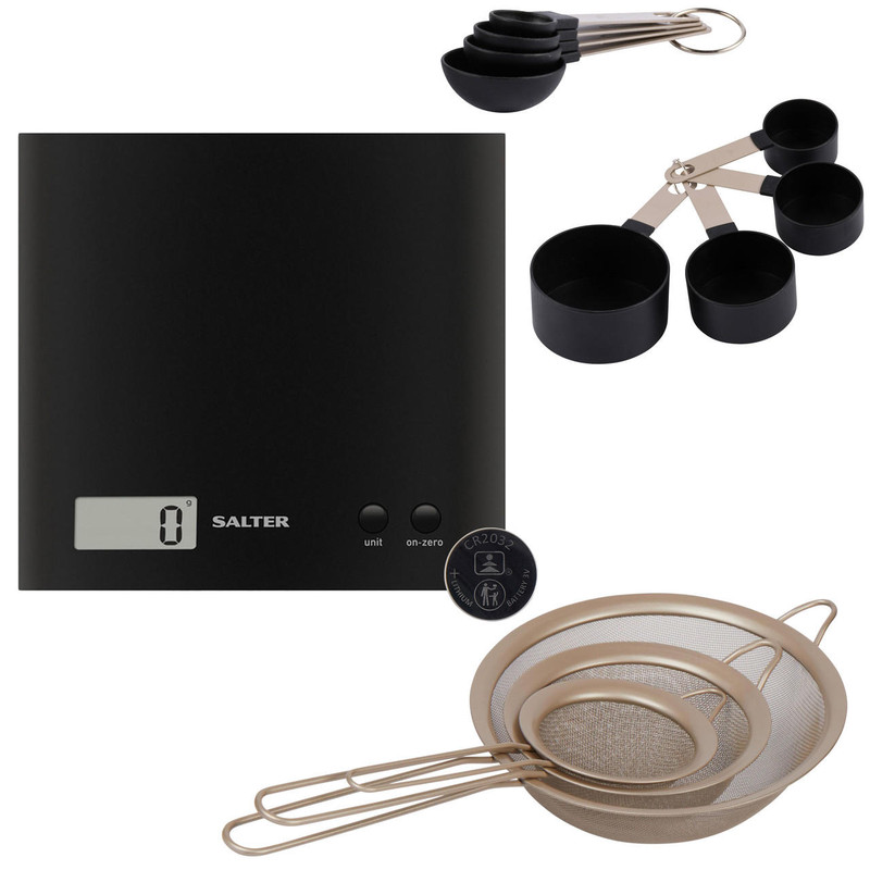 Bakes Baking Accessories & Kitchen Scale Set 