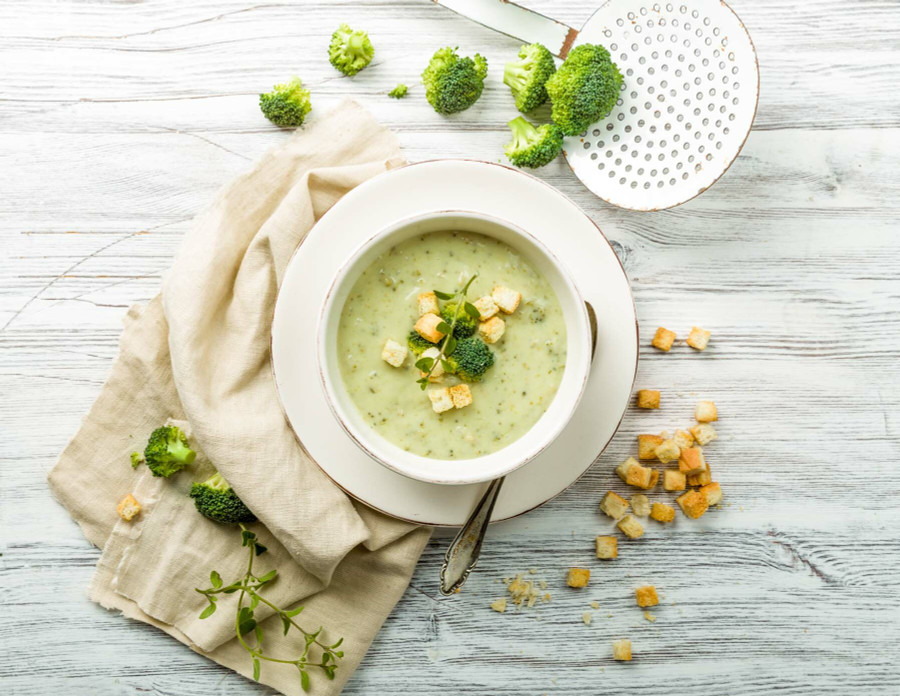 Broccoli and Blue Cheese Soup