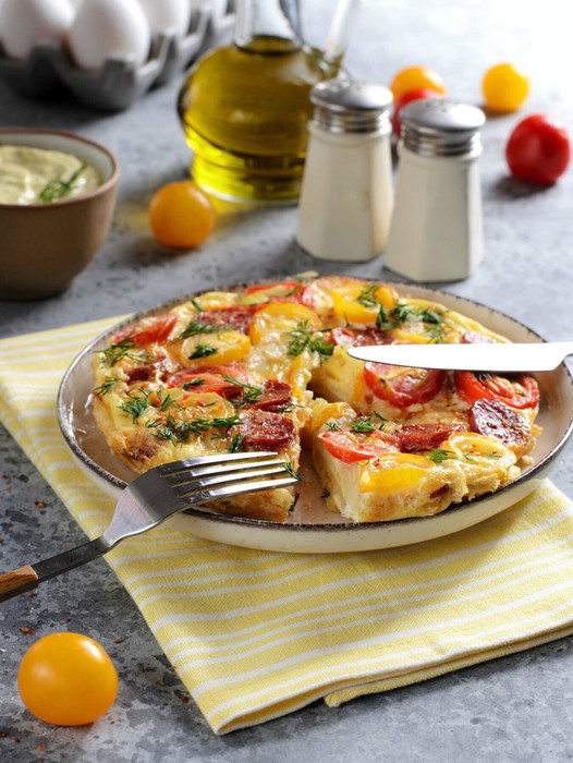 Sausage and Potato Omelette