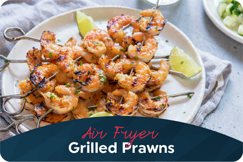 Air Fryer Grilled Prawns