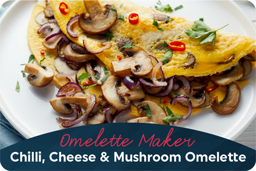 Chilli, Cheese & Mushroom Omelette Recipe