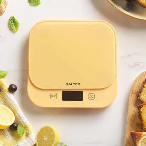 Yellow kitchen scales