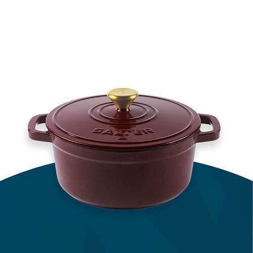 Cast Iron Casserole Pot - Cream | PFAS-free