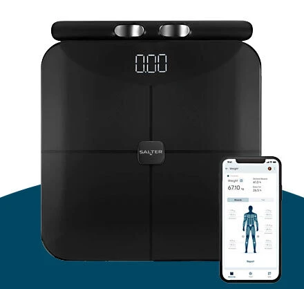 black bathroom scale