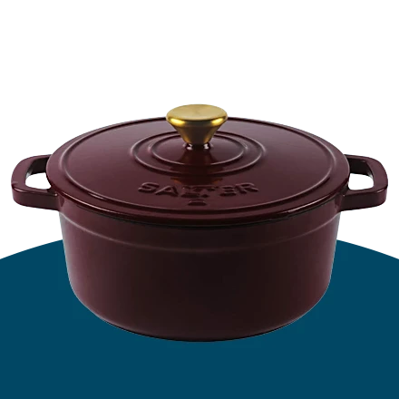 Salter Red Cast Iron cooking pot