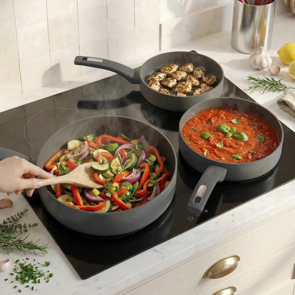 Alto cookware on an electric hob