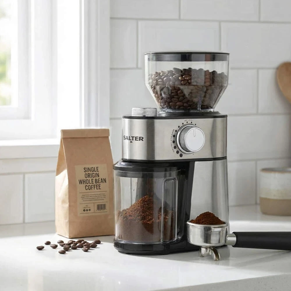 Coffee burr grinder