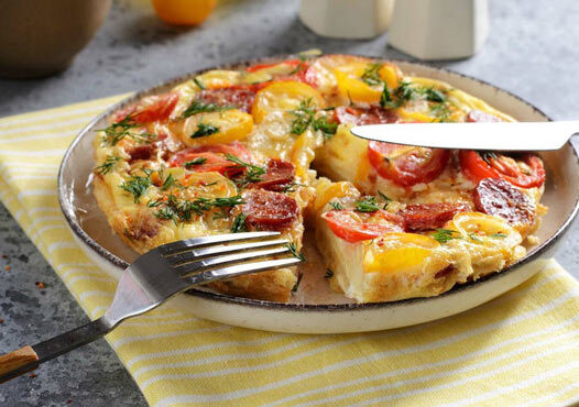 Sausage and Potato Omelette