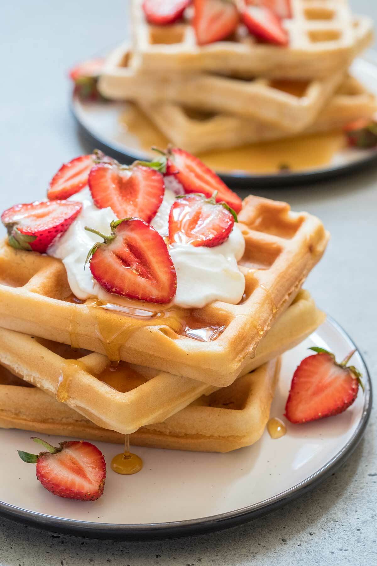 Strawberry Waffles Recipe Image