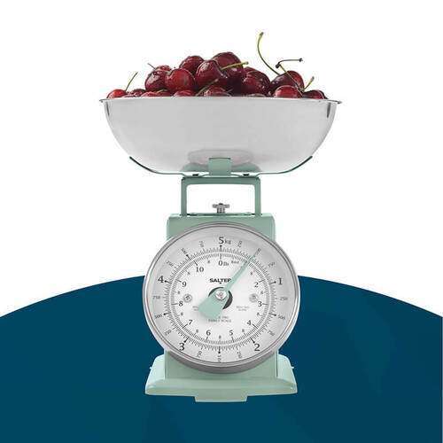 Sage green kitchen scales