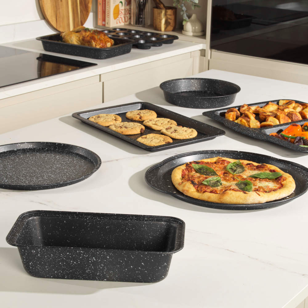 Baking Tray Stone Pizza Tray BUY Non-stick Pizza Pan Set Of With