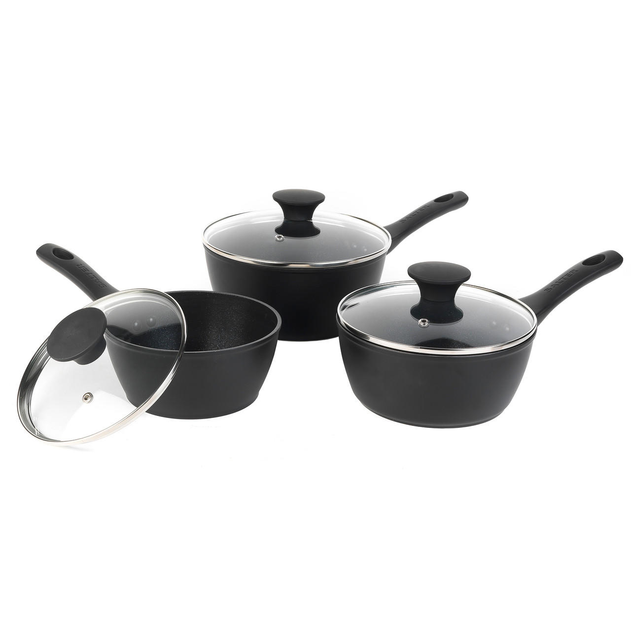 Salter Geo Hex Non-Stick Frying Pan Set