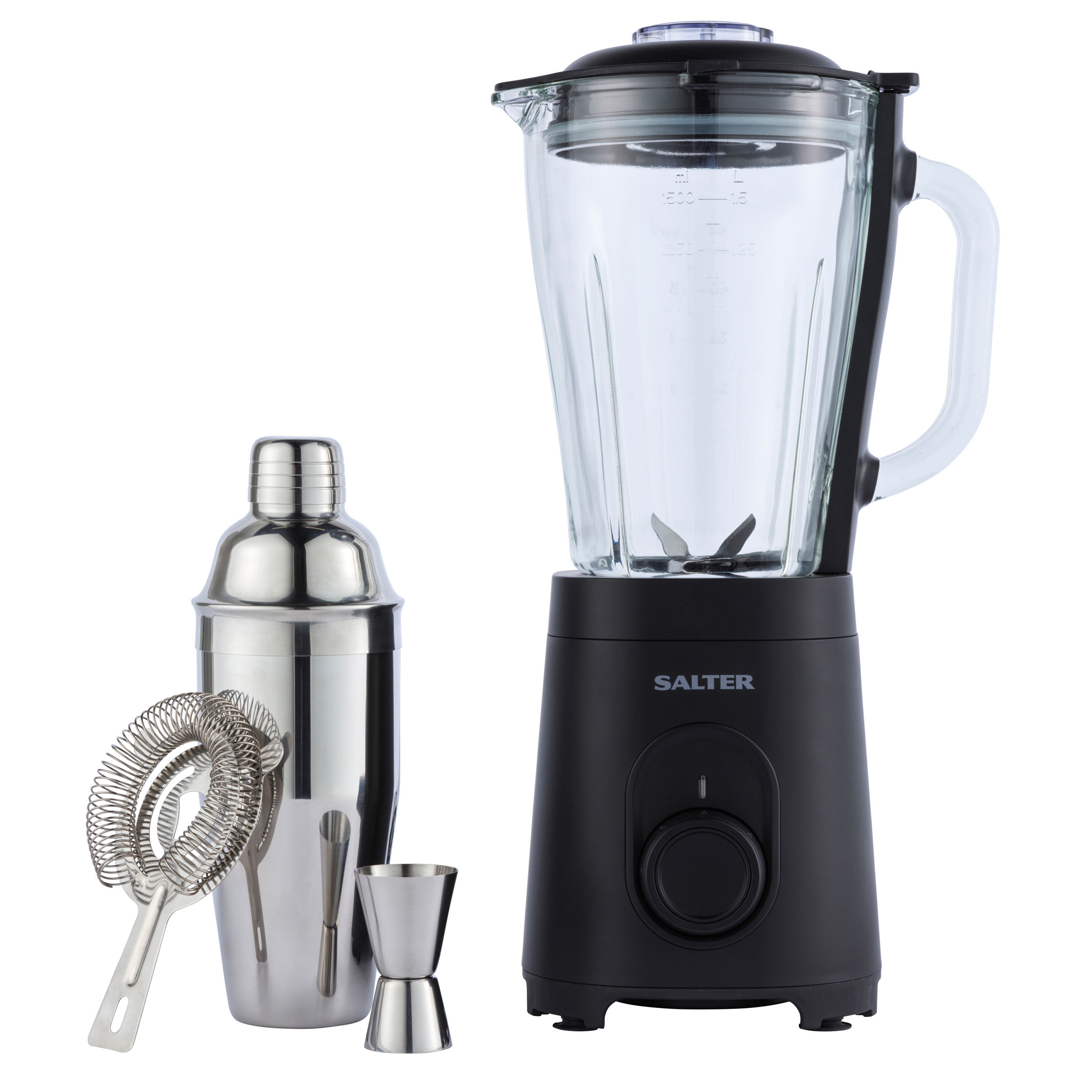 The Sharper Image 600-Watt/2 Speed and Pulse Stainless Steel Juicer-Blender Combo