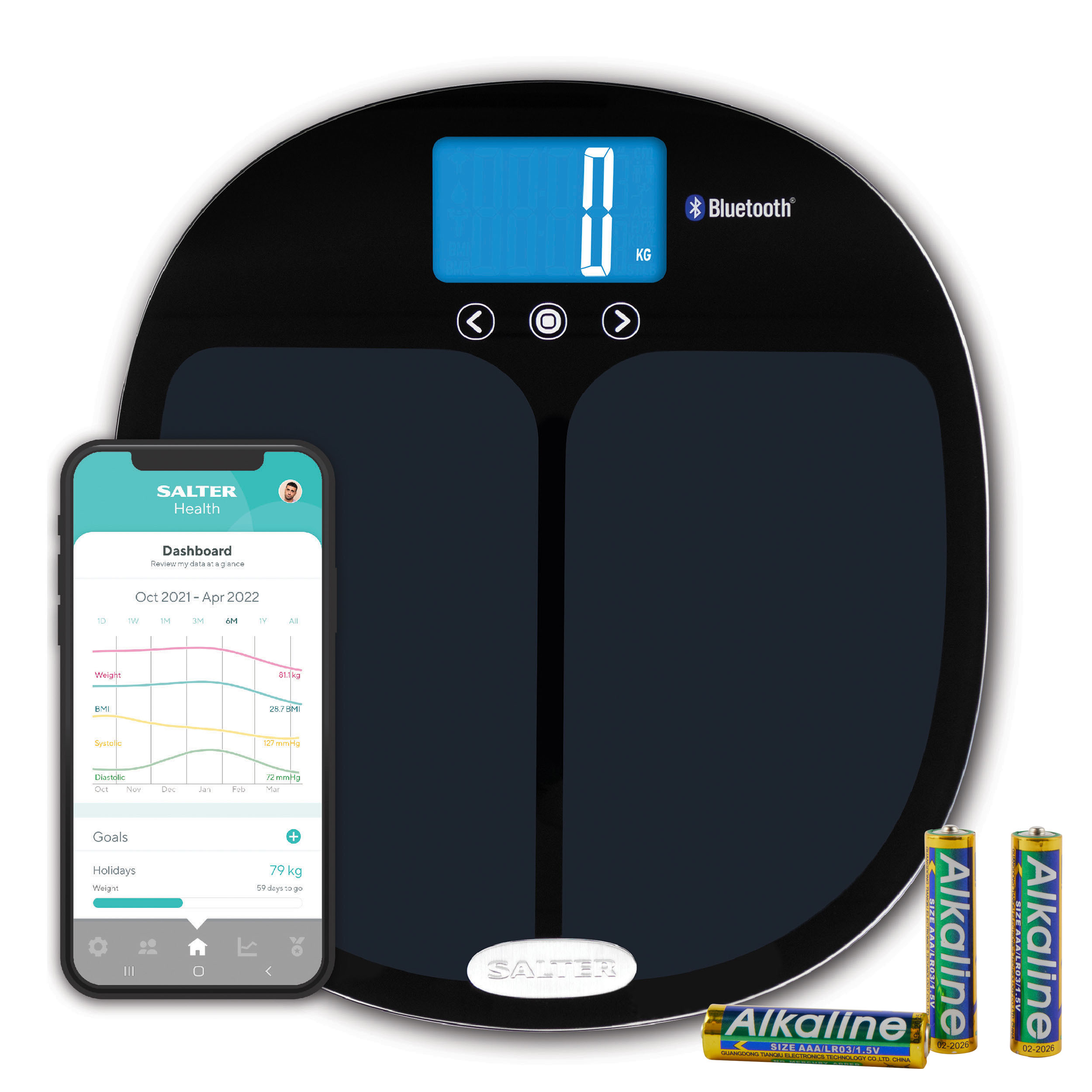 Salter Smart Scales & Bluetooth Bathroom Scales