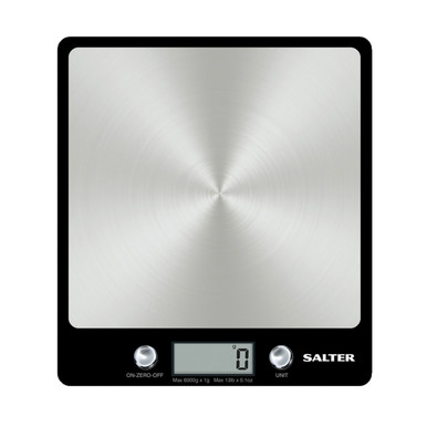 Salter Eco Bamboo Rechargeable Kitchen Scales