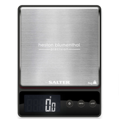 Salter Digital Kitchen Weighing Scales – As Seen on TV, Stylish Slim Design  Electronic Cooking Scale for Home + Kitchen, Weigh Food 5000g + Liquids in