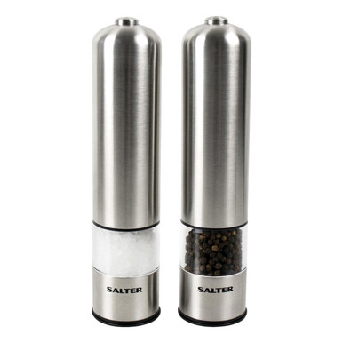 Salter Electronic Salt & Pepper Mill Set