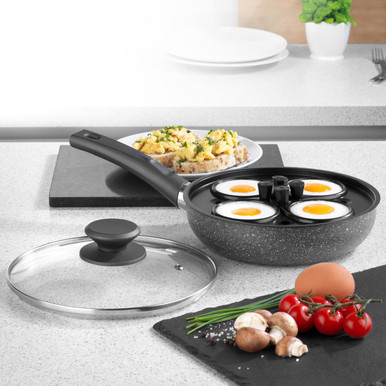 Modern Innovations Stainless Steel Egg Poacher Pan Set with 4 Nonstick –  Stock Your Home