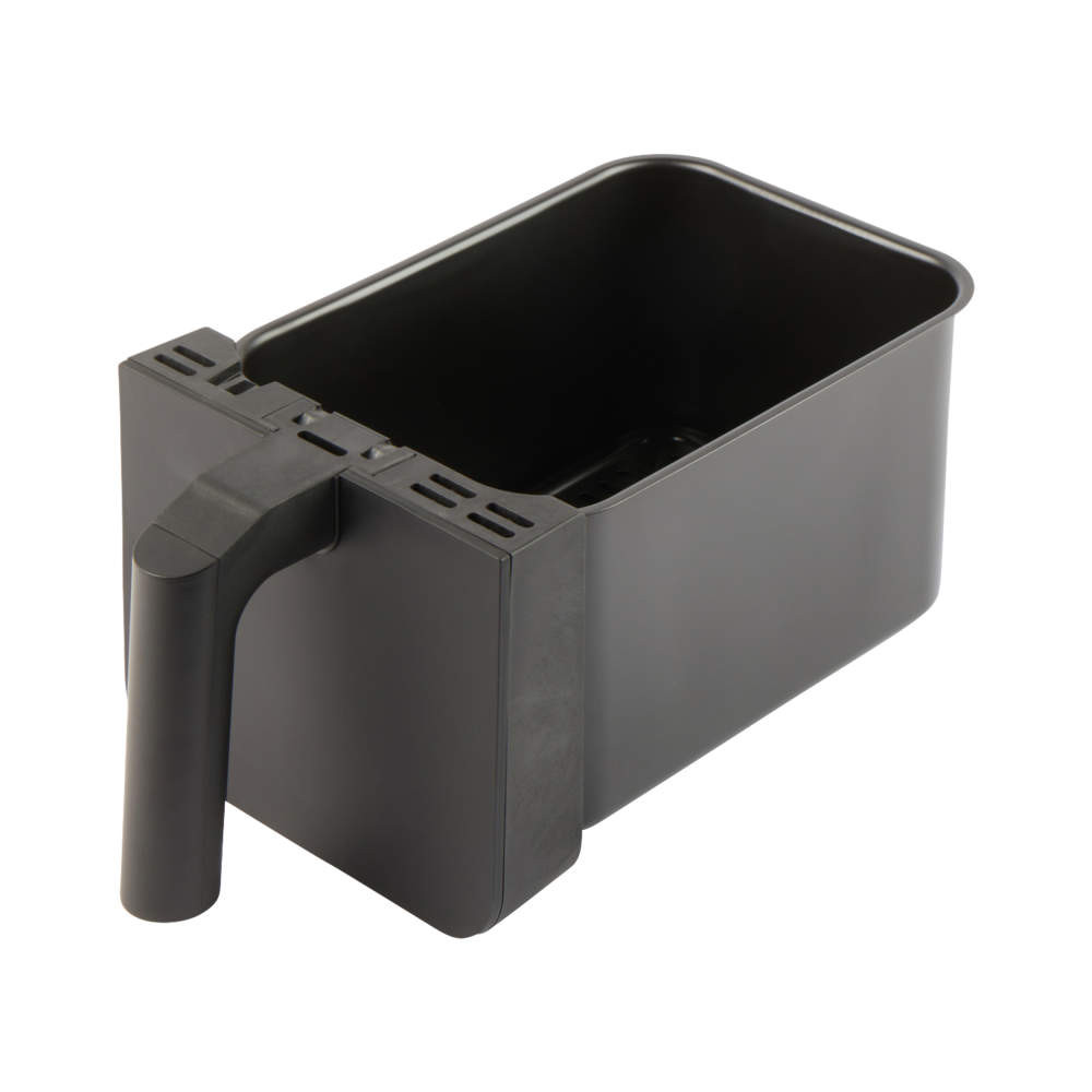 Black removable air fryer drawer with handle