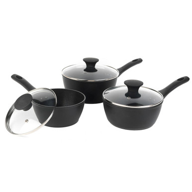 Buy Salter Easypour 3 Piece Saucepan Set, Pan sets