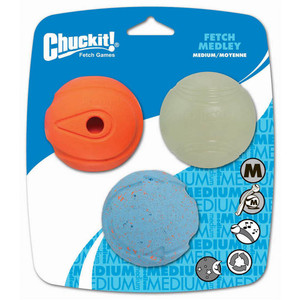 Chuckit! Fetch Medley Medium 3pk Chuckit! Fetch Medley Medium 3pk