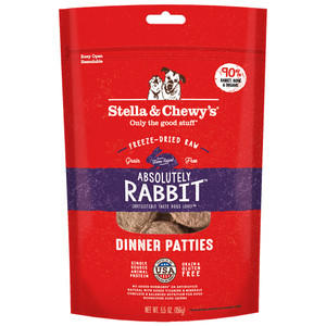 Stella&Chewys Freeze-Dried Rabbit Dinner Patties