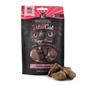 Vital Essentials Cat Chicken Hearts 0.8oz Vital Essentials Cat Chicken Hearts 0.8oz