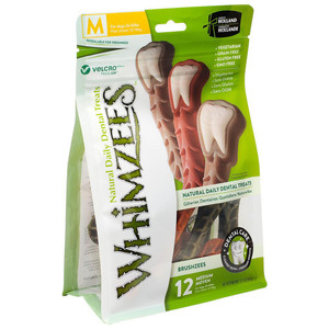 Whimzees Brushzees Medium 12pk Whimzees Brushzees Medium 12pk