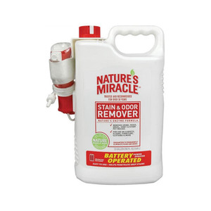 Nature's Miracle Stain & Odor Remover 1.5 Gallon w/ Battery Operated Sprayer