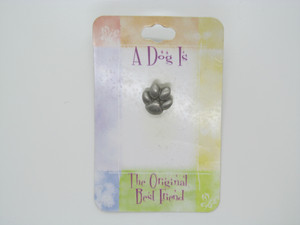 Pewter Paw Print Pin