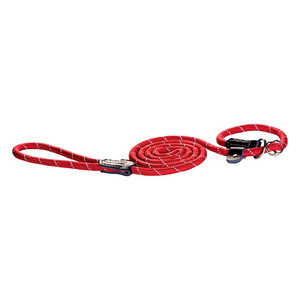 Rogz Reflective Rope Lead 6ft Red