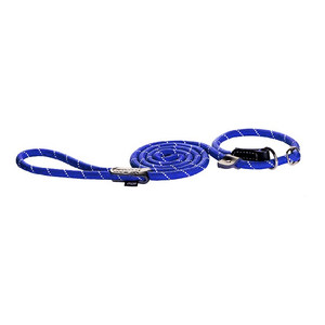 Rogz Reflective Rope Lead 6ft Blue Rogz Reflective Rope Lead 6ft Blue