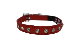 Angel Athens Rhinestone Collar Red Angel Athens Rhinestone Collar Red