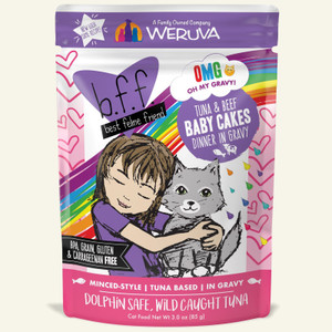 Weruva BFF Tuna & Beef Baby Cakes 2.8oz Pouch