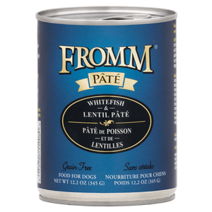Fromm Can Whitefish & Lentil Pate 12.2 oz Fromm Can Whitefish & Lentil Pate 12.2 oz